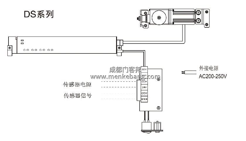 感應自動門控制器接線圖解